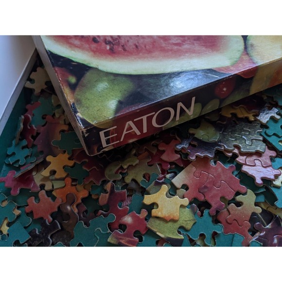 Vintage 1981 Eaton Jigsaw Puzzle "Mixed Fruit" 500+ Pieces Treasure Collection - Picture 3 of 7